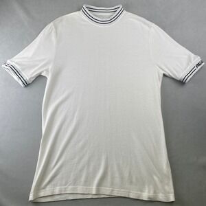 Palace Skateboards Air Flex T Shirt Men L White Mesh Logo Collar Crew Streetwear